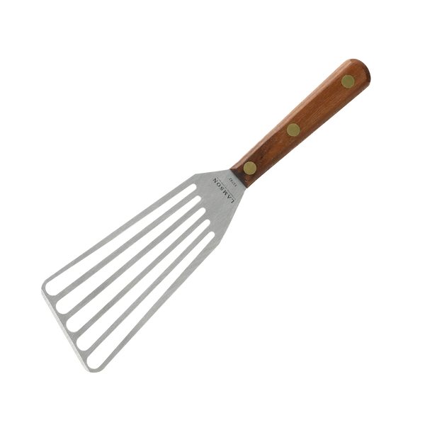 4x9inch Chef's Large LH Slotted Turner Walnut Handle